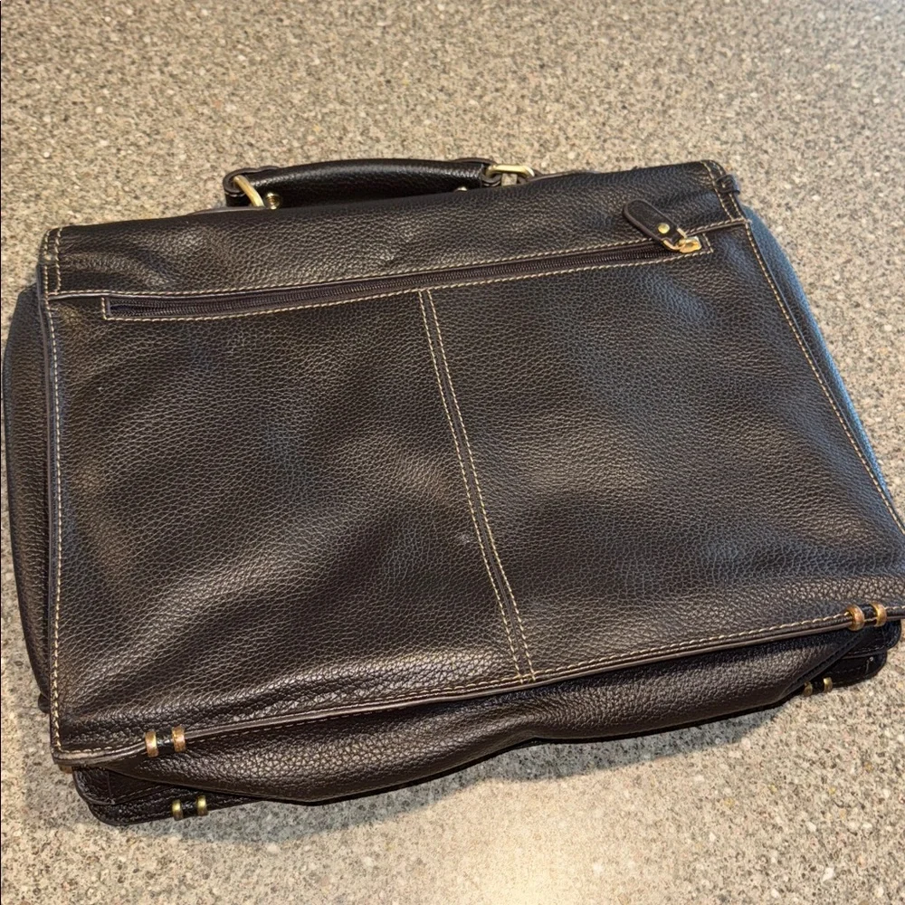 Vintage Brooks Brothers leather briefcase